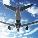 Airbus A350, view from below