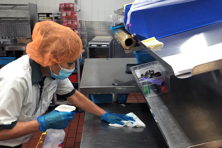 Sanitizing Food Contact Surface