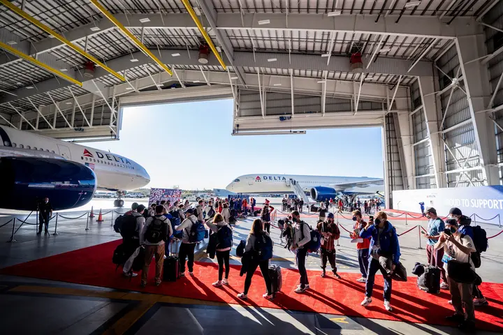 Team USA Sendoff Delta Hangar at LAX