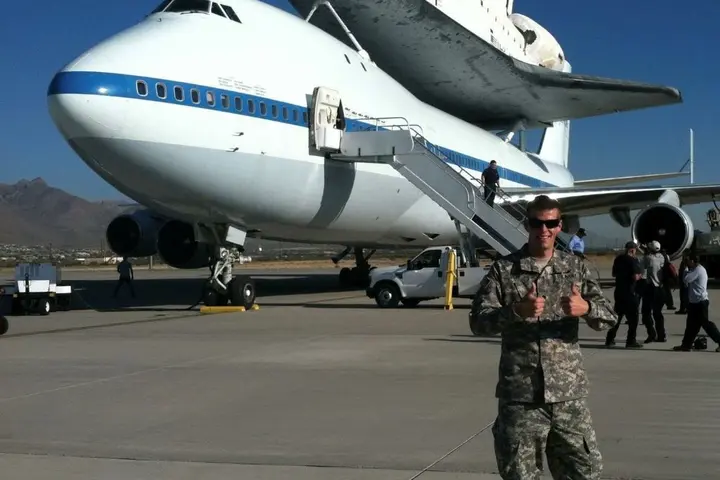 Colton Gray while serving in the US Army