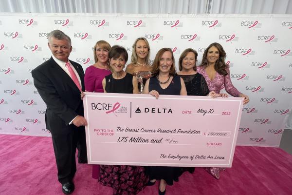 This year, Delta people raised $1.75 million to support the Breast Cancer Research Foundation – a culmination of fundraising efforts and contributions from colleagues, customers, friends and family members through the Carrying Us Closer to a Cure effort. 