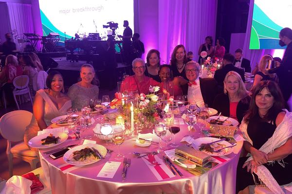 Top fundraising Delta employees at BCRF's Hot Pink Party in NYC