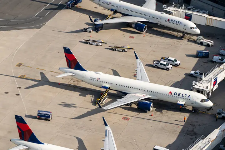 Delta A321neo at Boston Logan Airport