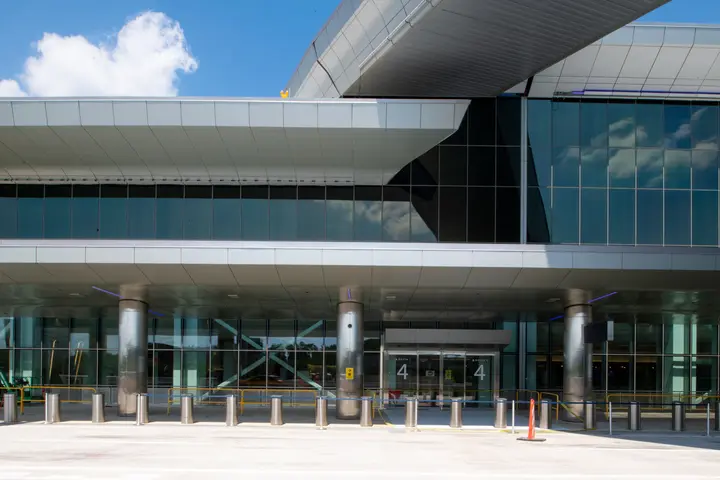 Delta's new Terminal C at LGA, exterior view