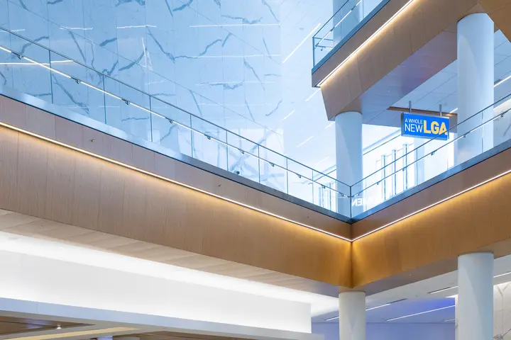 Atrium of Delta's new LGA terminal