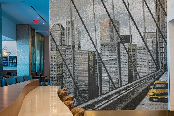 Artwork at Delta's new LGA terminal