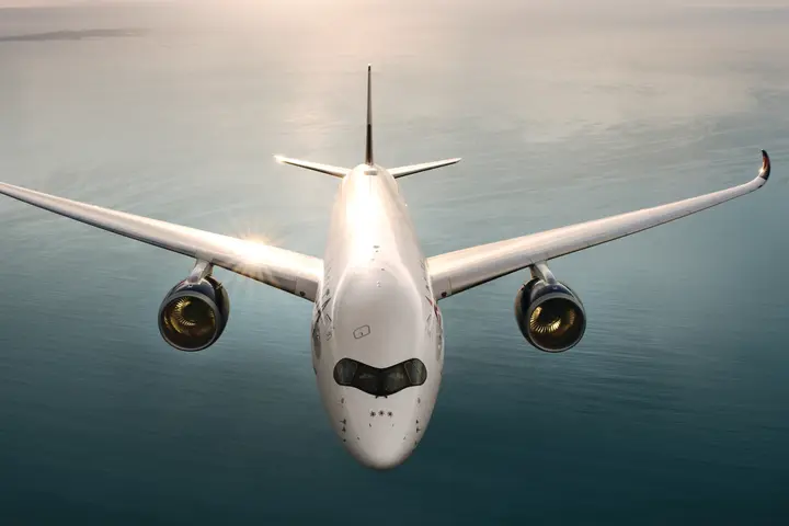 Airbus A350 from above