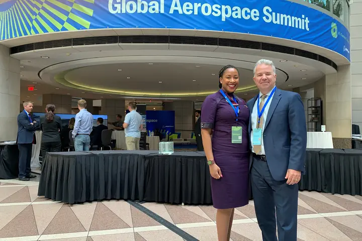 Capt. Patrick Burns and ATL-based FA Jenn McNeely, who helps represent our incredible flight attendants to policymakers in Washington, D.C.