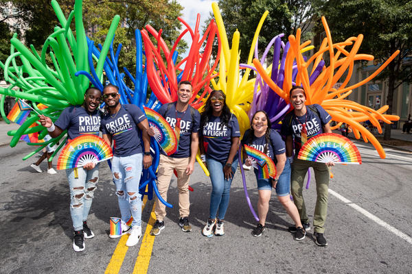 Over 700 Delta people from across the enterprise participated in the annual Atlanta Pride Festival and Parade coinciding with National Coming Out Day.