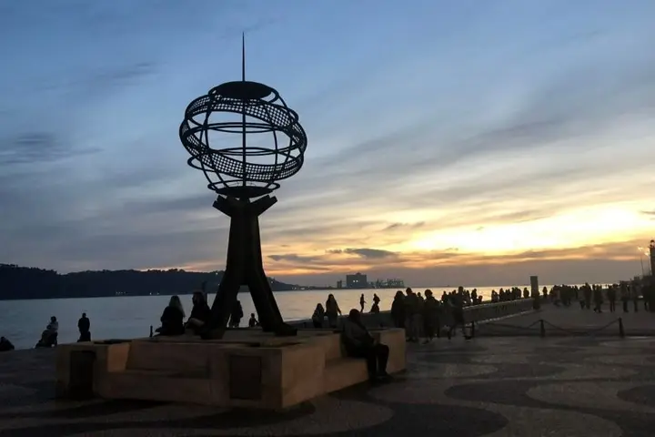 The area near the Monument of the Discoveries along the River Tagus. 