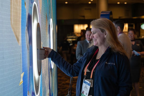 Delta SkyMiles® and Starbucks® Rewards came together at CES to give attendees more of what matters. Attendees experienced the interactive “Wonder Window” exhibit at ARIA for special giveaways.