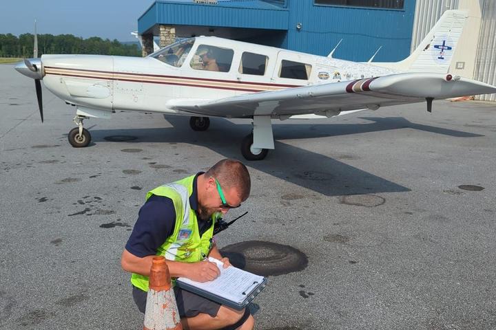 When attempting the Guinness World Record of flying through 48 states in 48 hours, Delta pilot Barry Behnfeldt needed to ensure each airport they landed at would have a witness present to sign document.