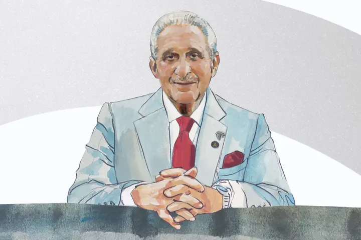 An illustration of Arthur M. Blank, renowned businessman and philanthropist.