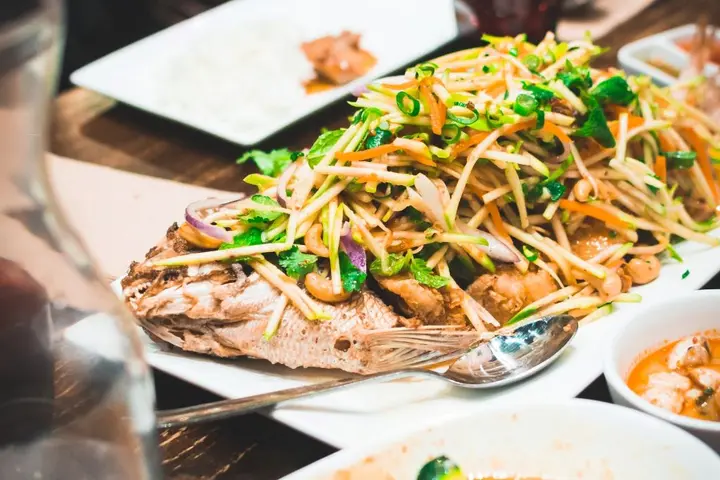 A Thai dish from a restaurant in Sydney, Australia