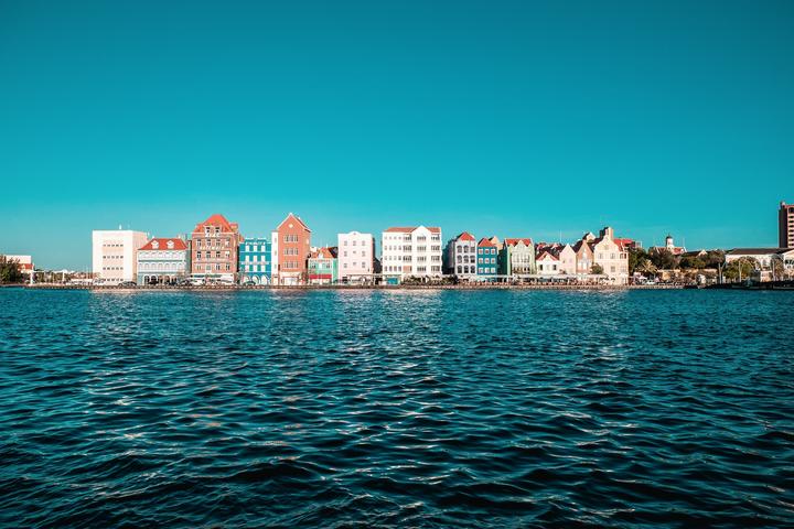Houses along the waterfront of Curacao's capital, Willemstad