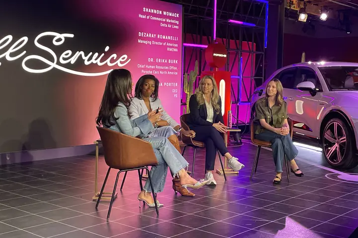 Shannon Womack, Managing Director - Product and Loyalty Marketing, speaks on the "No One Builds a Legacy by Standing Still: Featuring Women on the Road" panel with other women leaders from the transportation industry on their respective career journeys and the importance of diverse, dynamic leadership on March 10 at SXSW 2024.