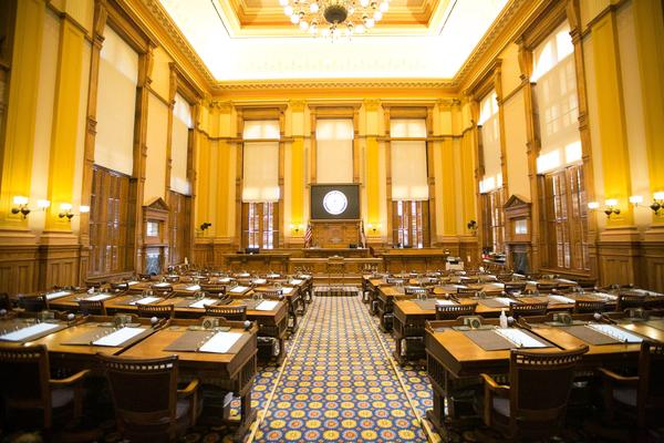 An image of the Georgia Senate room