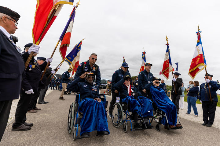 On June 8, WWII Veterans were welcomed to Utah Beach by the Mayor of Saint Marie du Mont., and members of the Delta family had the honor of attending the wedding of 100-year-old WWII Veteran Harold Terens and his now-wife, 96-year-old Jeanne Swerlin.