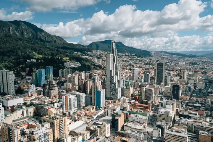 Skyline of downtown Bogota, Columbia