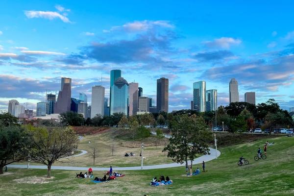 Scenic view of Houston, Texas skyline