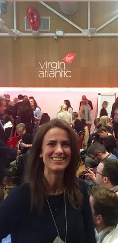 Delta employee Ilse Janssens at Virgin Atlantic