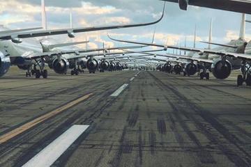 Photos are parked aircraft taken by First Officer Chris Dennis in March 2020. His photos are now preserved in the Delta Museum.