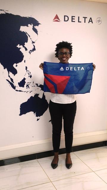 Mumbe Muthama, graduate of Delta's intern program in Africa