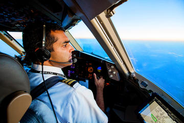 Delta pilot in cockpit 2