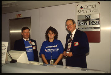 Gate agents for Delta Shuttle - 1990s