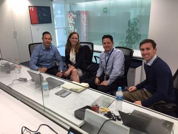 Amelia with her Aeromexico colleagues