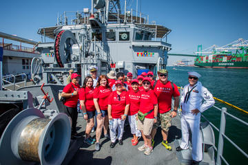 Group photo at LA Fleet Week 2018