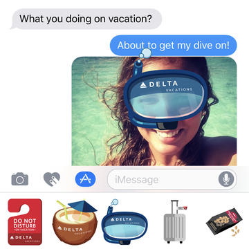 Delta Vacations Travel Stickers