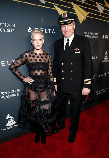 Hasley at Delta pre-GRAMMY party