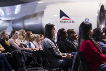 More than 800 Delta employees attended the human trafficking event