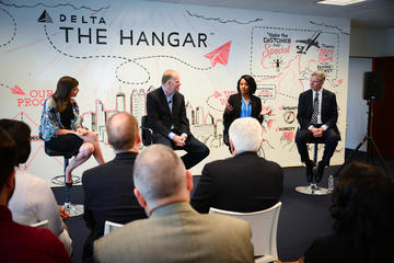 Panel discussion at The Hangar