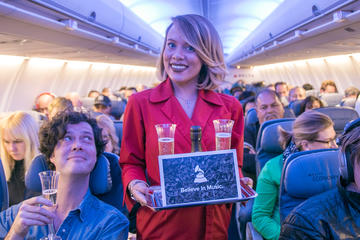 Delta celebrates first-time GRAMMY nominees with in-flight toast