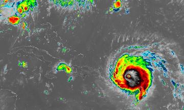 Hurricane Irma image from Delta Meteorology