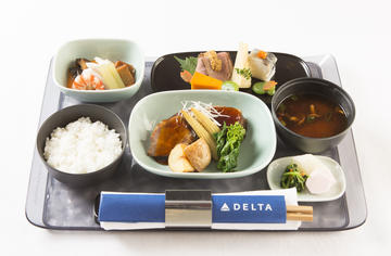 JP Chef meal on Japan to Hawaii Delta One