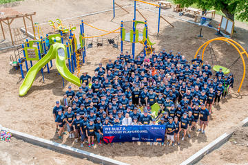 MSP-area kids enjoy new playground, thanks to Delta, KaBOOM!