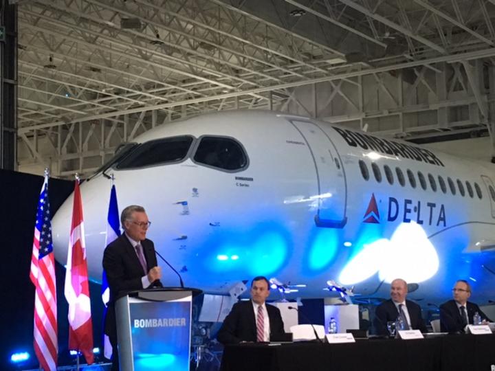 Ed Bastian at Bombardier order announcement