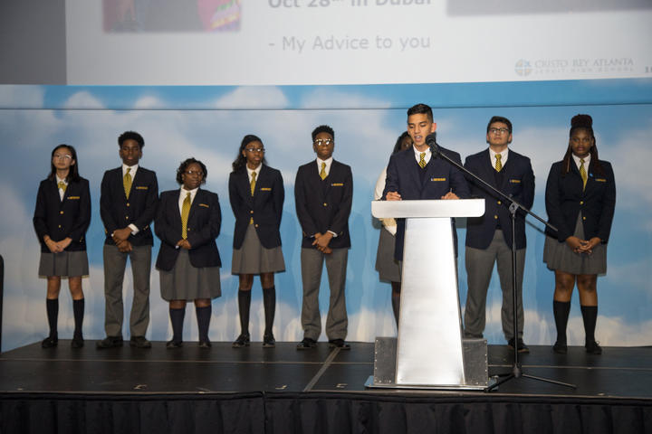 Students from Cristo Rey