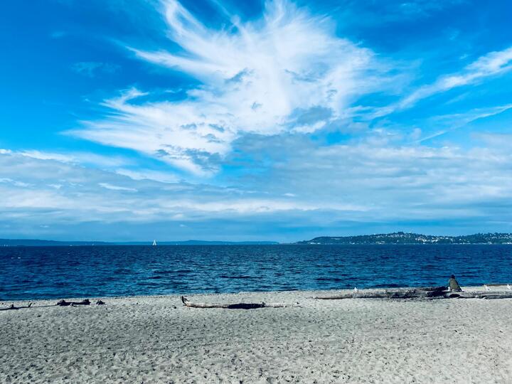 Alki Beach in Seattle.