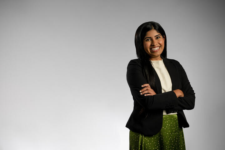 Headshot of Sangita Sharma, Director of the Delta Sustainable Skies Lab