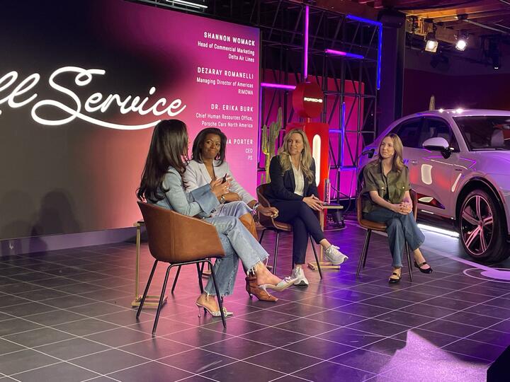 Shannon Womack, Managing Director - Product and Loyalty Marketing, speaks on the "No One Builds a Legacy by Standing Still: Featuring Women on the Road" panel with other women leaders from the transportation industry on their respective career journeys and the importance of diverse, dynamic leadership on March 10 at SXSW 2024.