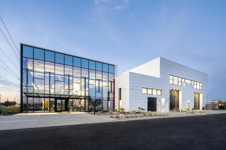 Exterior view of new Salt Lake City pilot training center