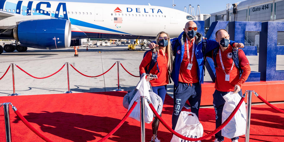 Delta's U.S. Paralympic Team ambassadors.
