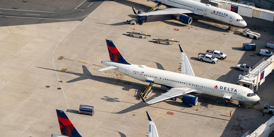 Delta A321neo at Boston Logan Airport