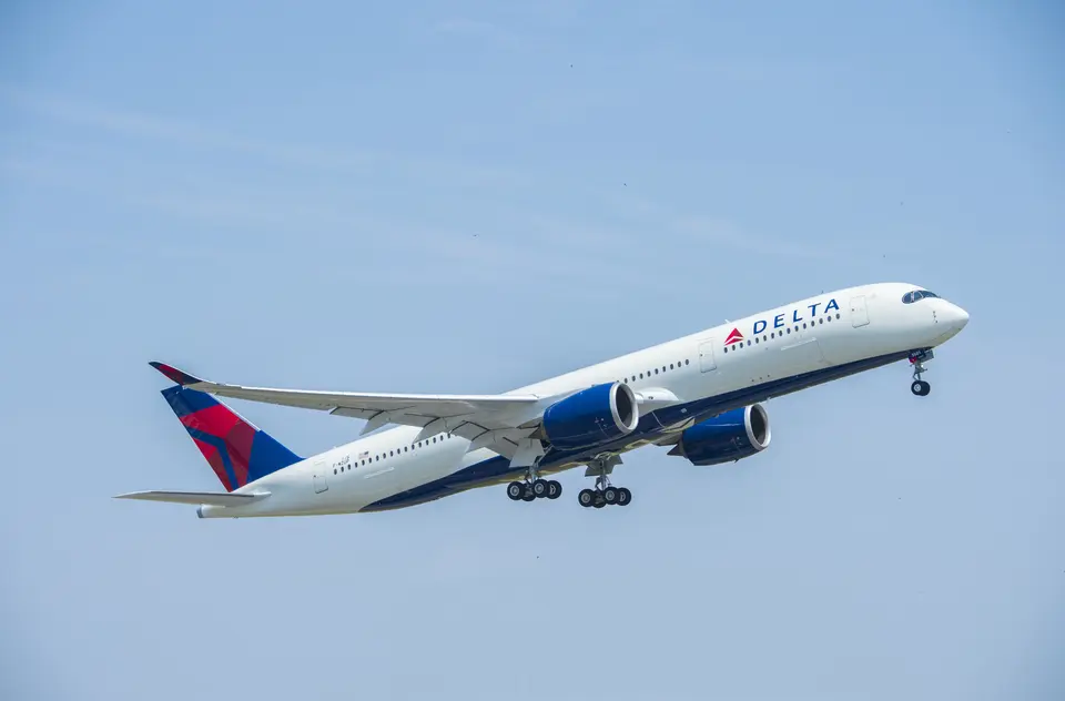 Airbus A350 in the air