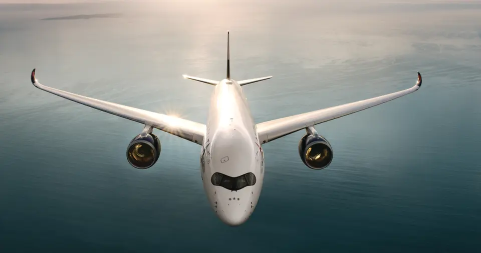 Airbus A350 from above