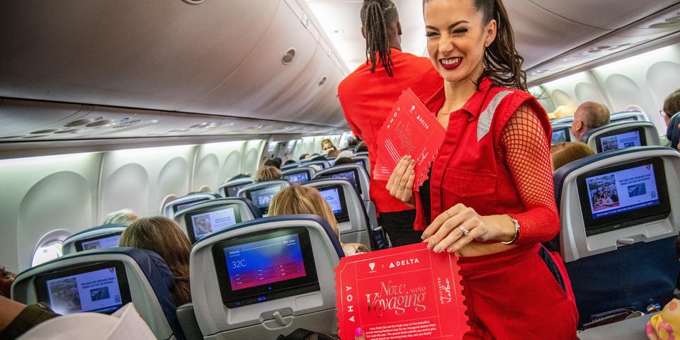 Virgin Voyages, the multi award-winning travel brand that was voted No. 1 in Condé Nast Traveler’s 2023 Readers’ Choice Awards, delighted customers on a recent Delta flight when Sir Richard Branson surprised them with a cruise vacation aboard his newest ship, Resilient Lady. 